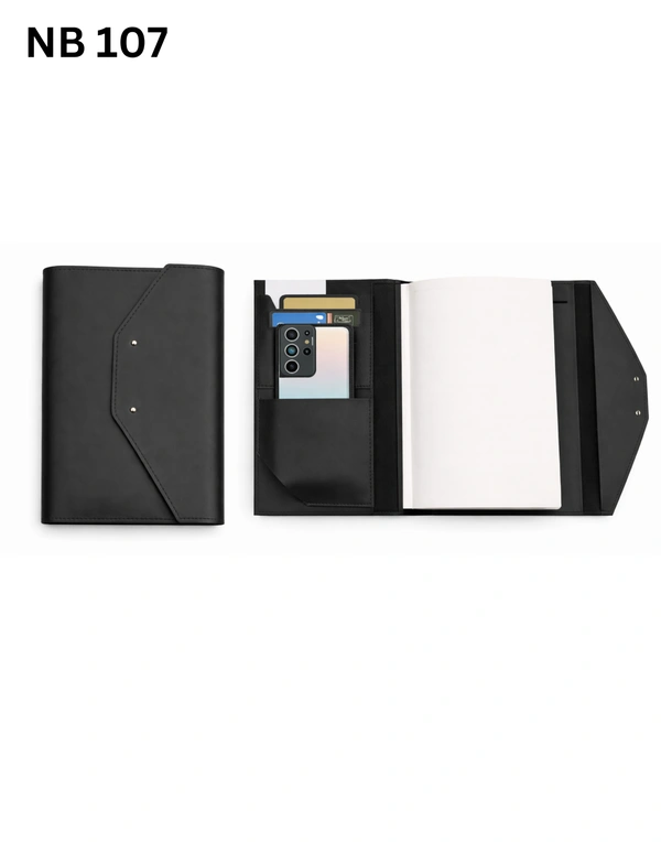 NB 107 Folder A5 Black Notebook - A5 Size