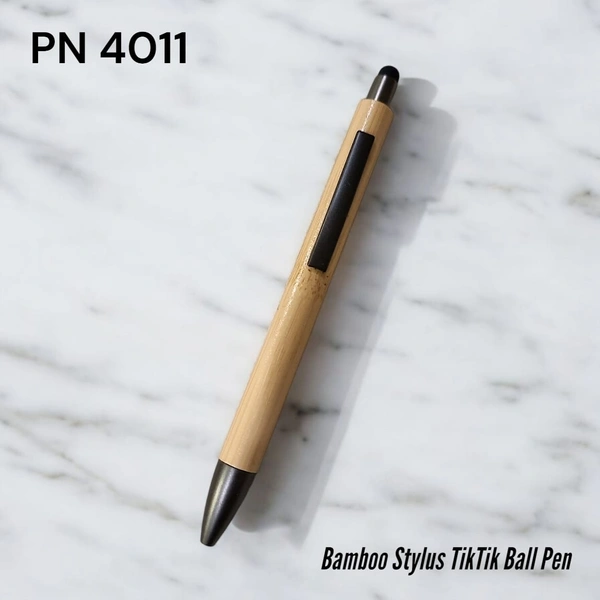 PN 4011 Bamboo stylus tik tik ball pen