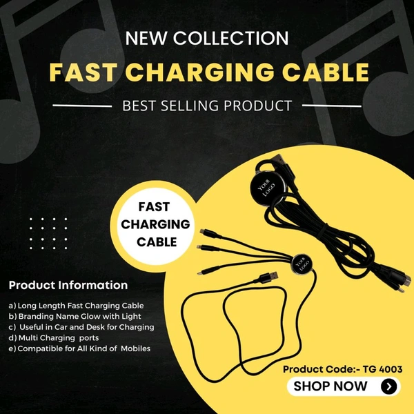 TG 4003 Long Fast Charging Cable