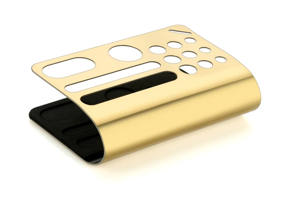 ST 202 U Band Table Mobile & Stationery Stand (Gold)