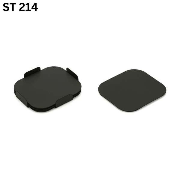 ST 214 Black Coated 4 Plates coaster