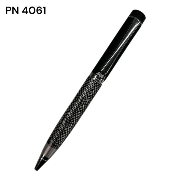 PN 4061 Black Check design roller pen