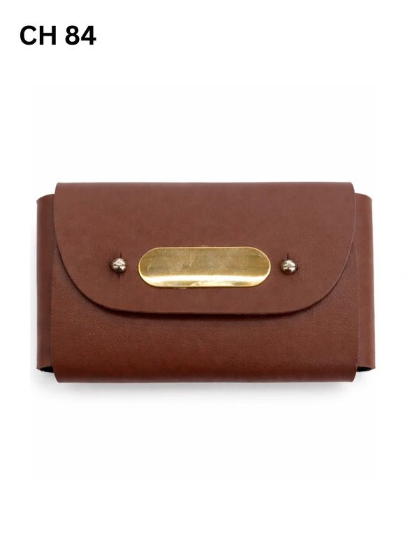 CH 84 Brown soft cardholder