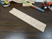 KANCHA Kancha Marble Run Track, Long Track, Marble Race, Marble Run Race Wooden Plate, Light Weight Toy, Montessori Pack of 1 Waves Maze Toy Wood Toy - Without Pipe