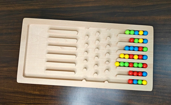 Premium Kancha Board Game family fun gaming kit. montessory wooden toy birthday gift. marble run play for kids. marble board game kancha.