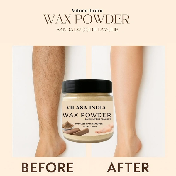 Herbal Wax Powder (Sandalwood) (100gm)