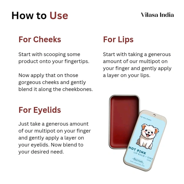 Hot pink Tint - Herbal (10gm) 1pc - Merlot