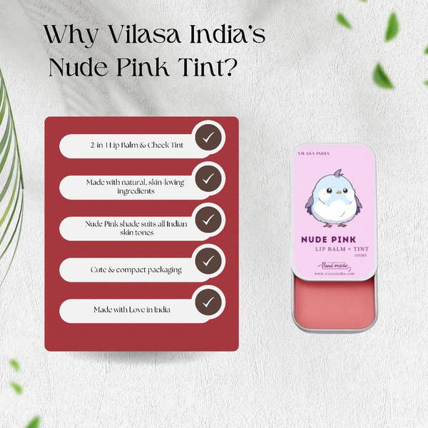 Nude pink Tint - Herbal (10gm) 1pc - Maroon Flush