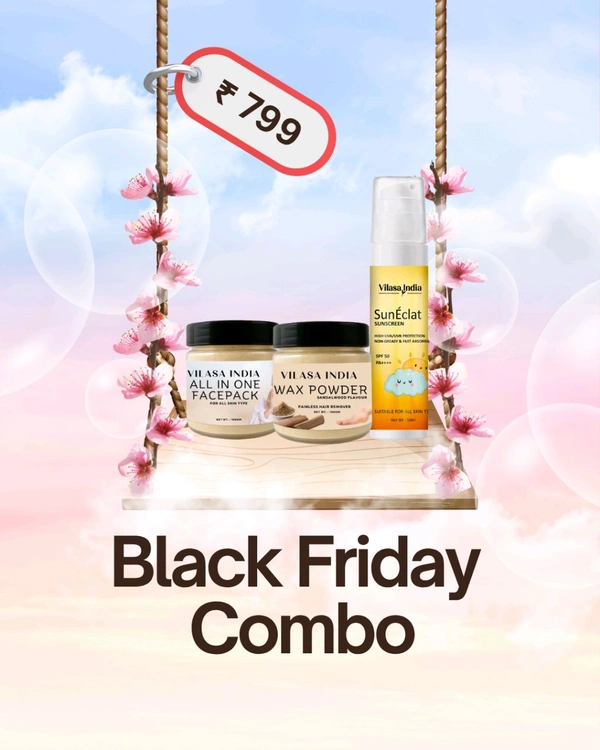 Black friday Combo 2 (Facepack+ Wax Powder+Sunscreen)