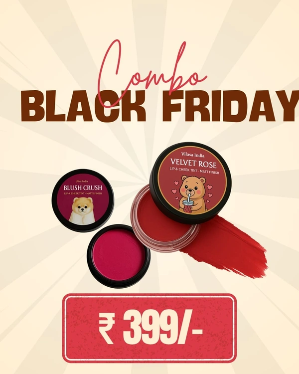 Black Friday Combo 4(Matt Lip & Cheek tint Velvet Rose + Blush Crush)