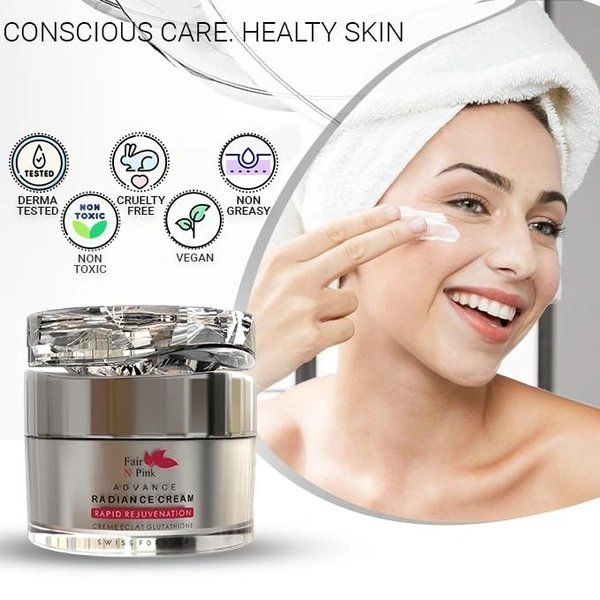 Fair N Pink Radiance Cream The Best Cream For Pigmentation Glutathione Face Cream - Brightening & Pigmentation Correcting Formula | Daily Use Cream for Tan Removal & Dark Spot Reduction - 10g