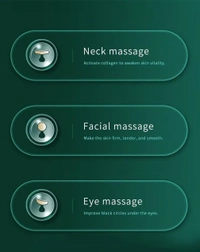 Glutanex 3 in 1 Massager | Electric Face Slimming and Uplift Massager | Anti Wrinkles, Face, Neck & Eyes Massager for Skin Care | Vibration Facial Massager | Face Sculpting Tool Multifunctional Beauty Device | Neck Tightening Device Face Lift Tool - 3in1