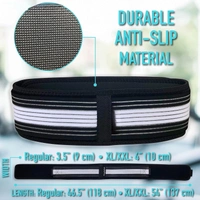 Evissa Sacroiliac SI Joint Hip Belt | Adjustable Premium Waist Belt for Women & Men | Posture Corrector, Joint Support for Pelvic, Lower Back & Sciatica Pain Relief | Black (Regular) - regular