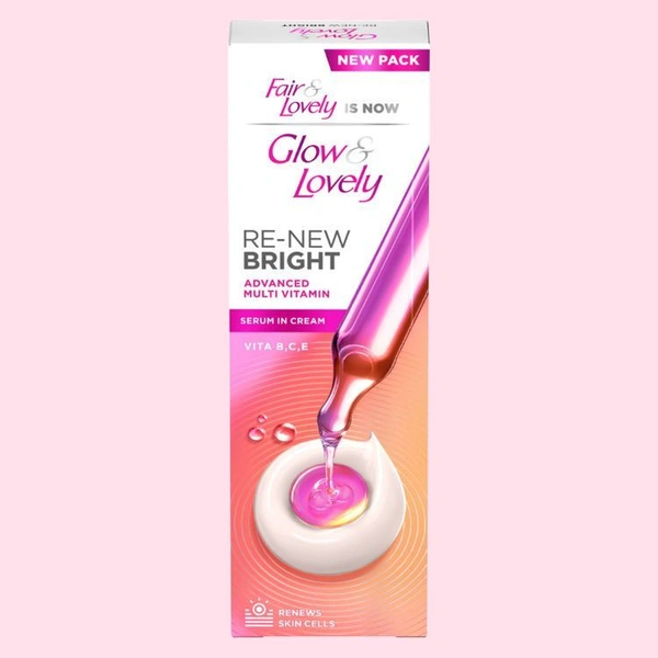 Fair & Lovely Glow & Lovely RE-NEW BRIGHT Serum Cream 50g
