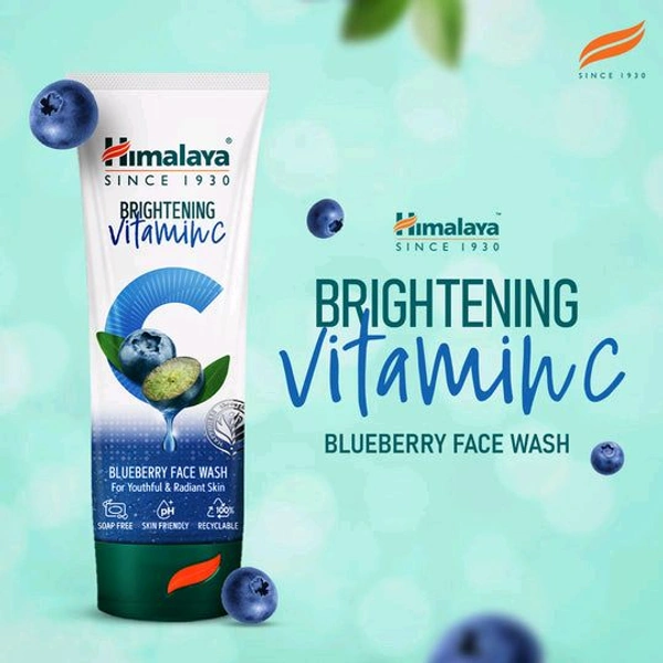 Himalaya Brightening Vitamin C Blueberry Face Wash - 50g