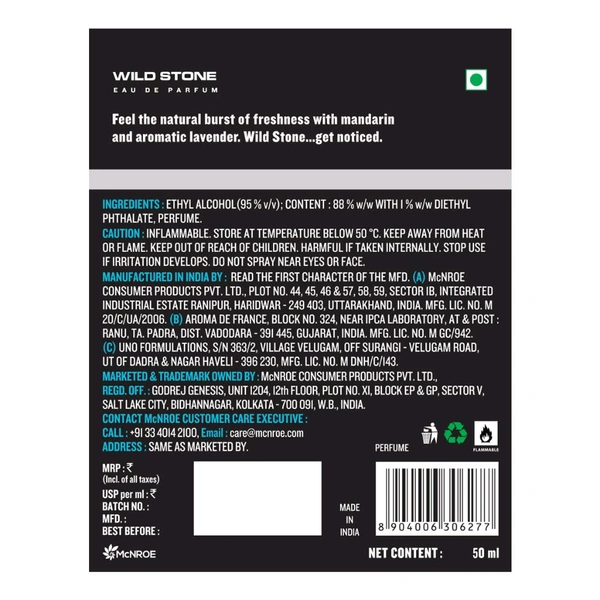 Wild Stone Hydra Energy Perfume, 50ml
