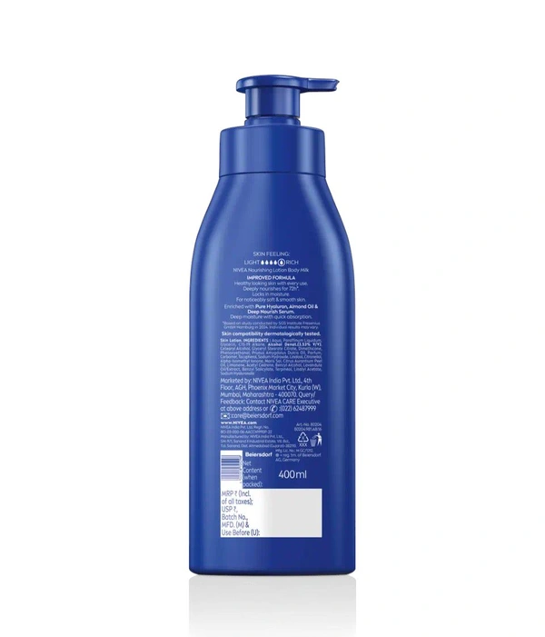 Nivea Nourishing Lotion Body Milk 400ml