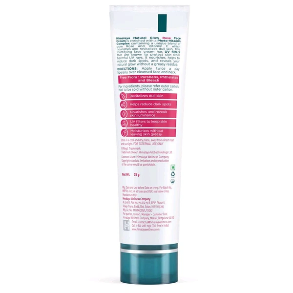 Natural Glow Rose Face Cream 25g - 50g