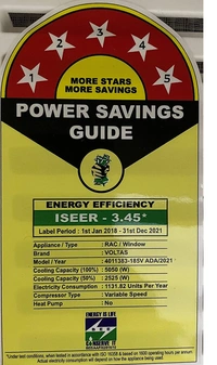 Voltas 1.5 Ton 5 Star Inverter Window AC (Copper, Dust Filter, 185V ADA, White) - Hiranagar Kathua Samba, Credit & Debit Cards