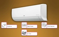 LG 1.5 Ton 5 Star Inverter Split AC (Copper, Convertible 5-in-1 Cooling, HD Filter with Anti-Virus protection, MS-Q18YNZA, White) - Hiranagar Kathua Samba, Credit & Debit Cards