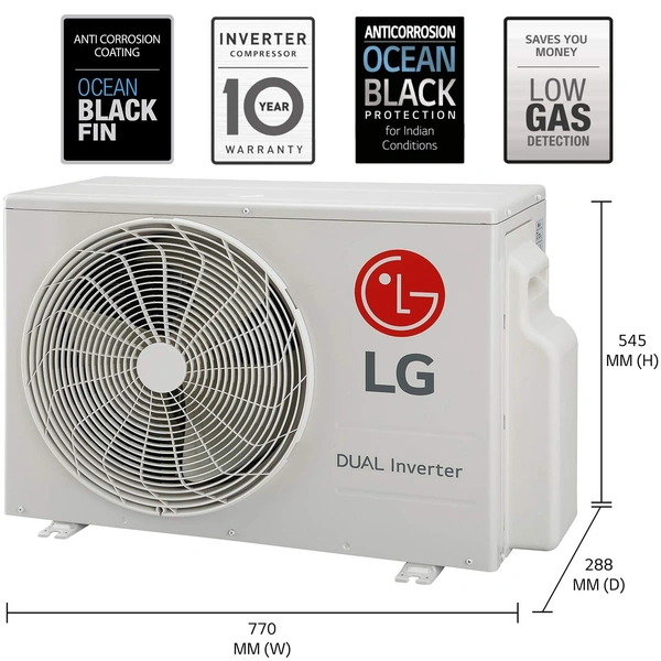 LG 1.5 Ton 3 Star Inverter Split AC (Copper, Convertible 5-in-1 Cooling, HD Filter with Anti-Virus protection, 2021 Model, MS-Q18PNXA, White) - Hiranagar Kathua Samba, Credit & Debit Cards