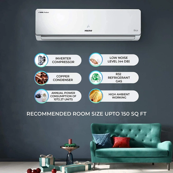 Voltas 1.5 Ton 3 Star Inverter Split AC - Hiranagar Kathua Samba, Credit & Debit Cards