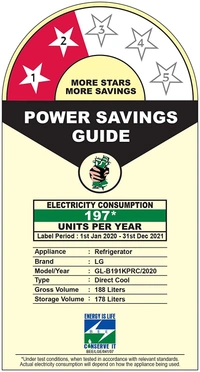 LG 188 L 2 Star Direct-Cool Single Door Refrigerator (GL-B191KPRC, Peppy Red, Moist 'N' Fresh) - Hiranagar Kathua, Credit & Debit Cards