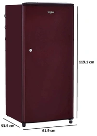 Whirlpool 190 L 3 Star Direct-Cool Single Door Refrigerator (WDE 205 CLS 3S, Wine) - Hiranagar Kathua Samba, Credit & Debit Card Accepted, 3-5 Days