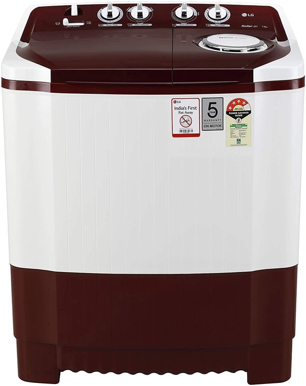 LG 7 Kg 4 Star Semi-Automatic Top Loading Washing Machine (P7010RRAY, Burgundy, Collar Scrubber) - Kathua Hiranagar Ghagwal, Credit & Debit Card Accepted