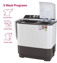 LG 9 kg 5 Star Semi-Automatic Top Loading Washing Machine (P9040RGAZ, Grey, Lint collector) - Hiranagar Kathua Jatwal, Credit & Debit Card Accepted, 3-5 Days