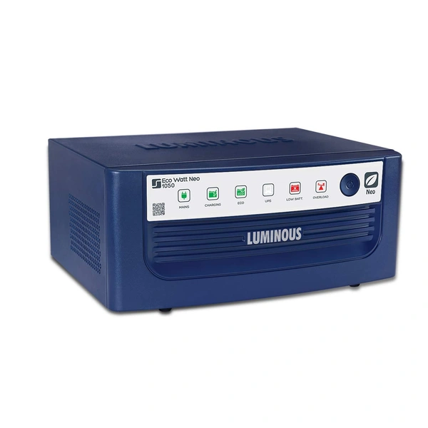 Luminous 900VA Eco Watt Neo 1050 Square Wave Inverter for Home, Office and Shops(Blue) - Hiranagar Kathua Jatwal, Credit & Debit Card Accepted