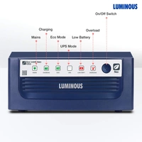 Luminous 900VA Eco Watt Neo 1050 Square Wave Inverter for Home, Office and Shops(Blue) - Hiranagar Kathua Jatwal, Credit & Debit Card Accepted
