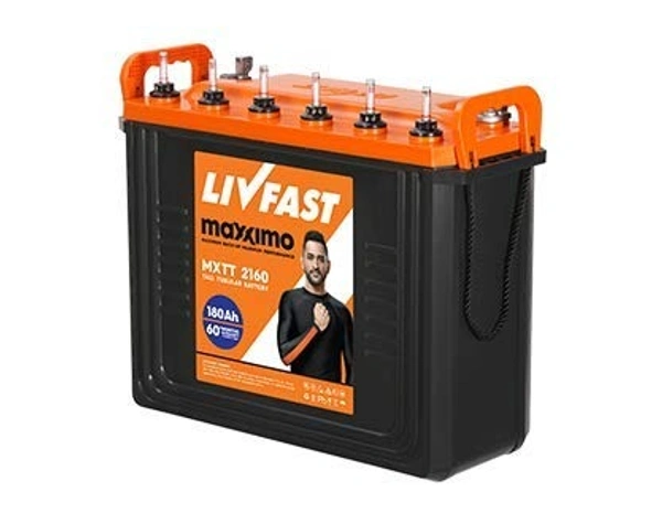 Livfast Maxximo MXTT 2160 Tall Tubular Battery 180ah , Orange - Hiranagar Kathua Jatwal, Credit & Debit Card Accepted