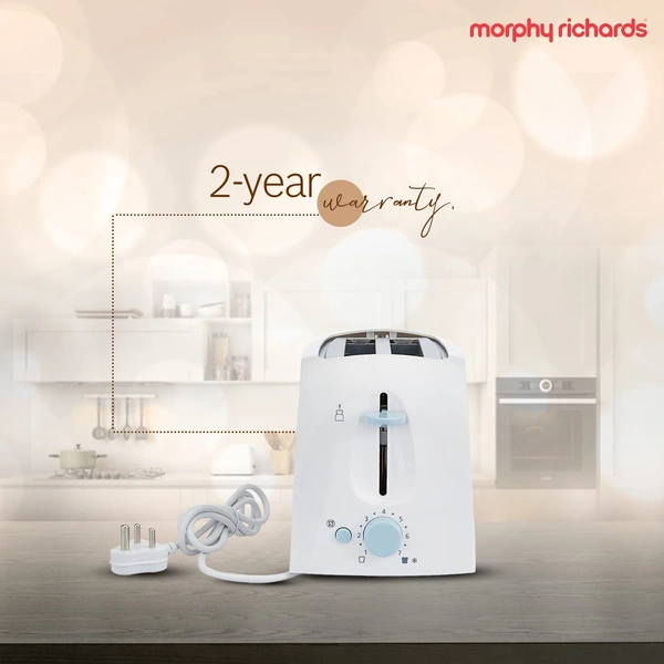 Morphy Richards AT-201 2-Slice 650-Watt Pop-Up Toaster (White) - Hiranagar Kathua Jatwal, Credit & Debit card Accepted