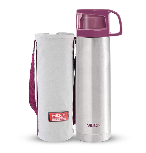 Milton Glassy Flask 750ml Vacuum Flasks- Pink - Hiranagar