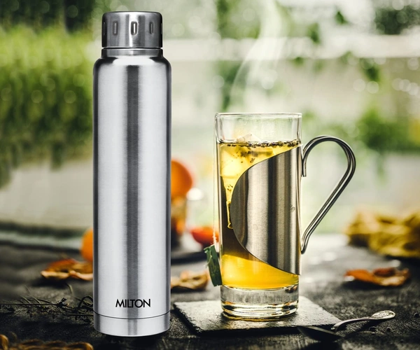 Milton Thermosteel Elfin 750 ml Bottle, Steelplain - Hiranagar