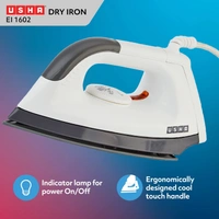 USHA EI 1602 1000 W Lightweight Dry Iron with Non-Stick Soleplate (Multi-colour) - Hiranagar, Kathua Samba