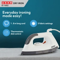 USHA EI 1602 1000 W Lightweight Dry Iron with Non-Stick Soleplate (Multi-colour) - Hiranagar, Kathua Samba