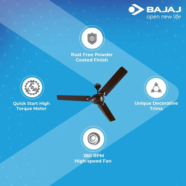 Bajaj Glide Plus Ceiling Fan 1200 mm, Classy Red Wine - Hiranagar, Kathua Samba