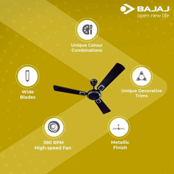 Bajaj Grace BBD Plus Ceiling Fan 1200mm, Purple Haze - Hiranagar, Kathua Samba