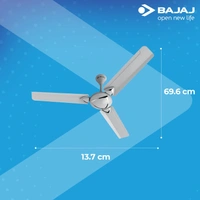 Bajaj Glide Plus Ceiling Fan 1200 mm, Snowy White - Hiranagar, Kathua Samba