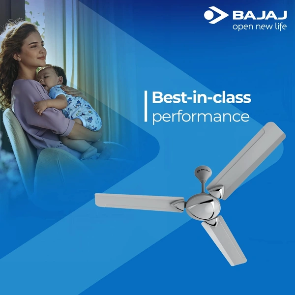 Bajaj Glide Plus Ceiling Fan 1200 mm, Snowy White - Hiranagar, Kathua Samba