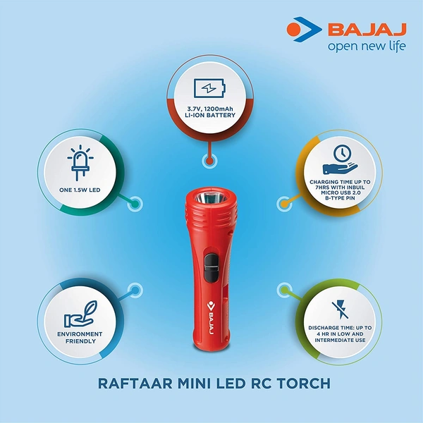 Bajaj RAFTAAR Mini LED RC Torch - Hiranagar, Kathua Jatwal