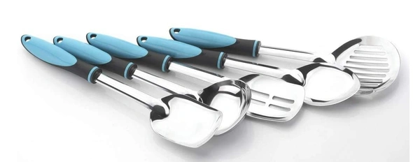 Zicon Stainless Steel Serving and Cooking Spoons Set of 5 pc Combo - Hiranagar, Kathua Jatwal