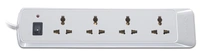 Bajaj 220V 4-Way Spike and Surge Guard with 2m Wire (White) - Hiranagar, Kathua Jatwal