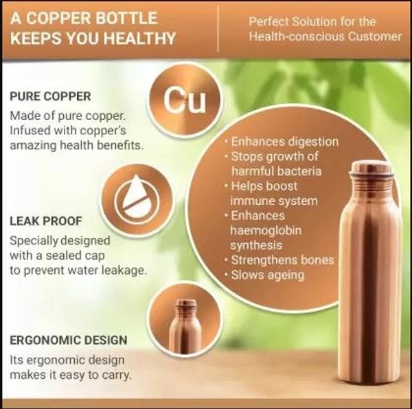 Polo Lifetime Leakproof Copper Bottle 950 ml Bottle - Hiranagar, Jatwal Kathua