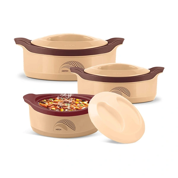 Milton Marvel 500/1000/1500 Casserole Set of 3, Multicolour - Hiranagar, Kathua Jatwal