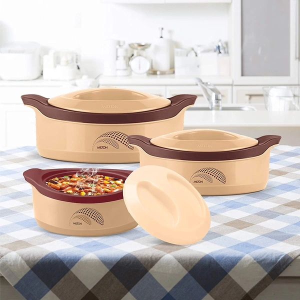 Milton Marvel 500/1000/1500 Casserole Set of 3, Multicolour - Hiranagar, Kathua Jatwal