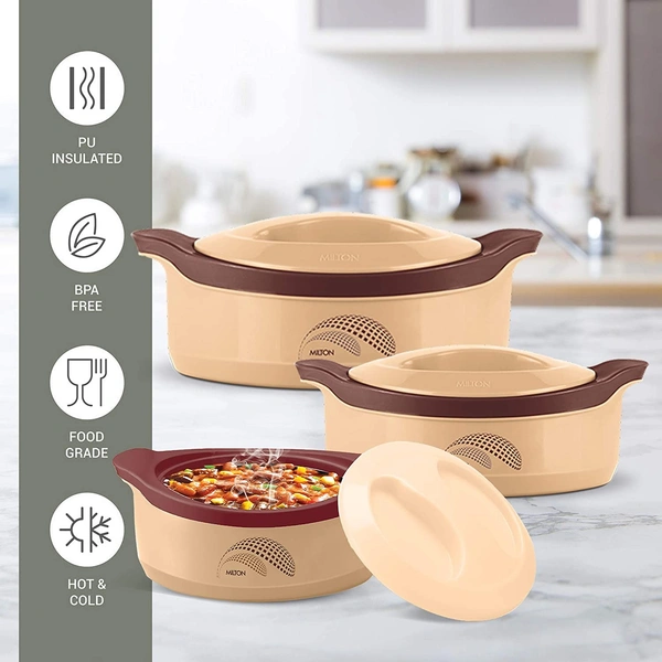 Milton Marvel 500/1000/1500 Casserole Set of 3, Multicolour - Hiranagar, Kathua Jatwal
