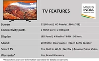 Sony Bravia 80 cm (32 inches) HD Ready Smart LED TV - Free Scheduled Delivery